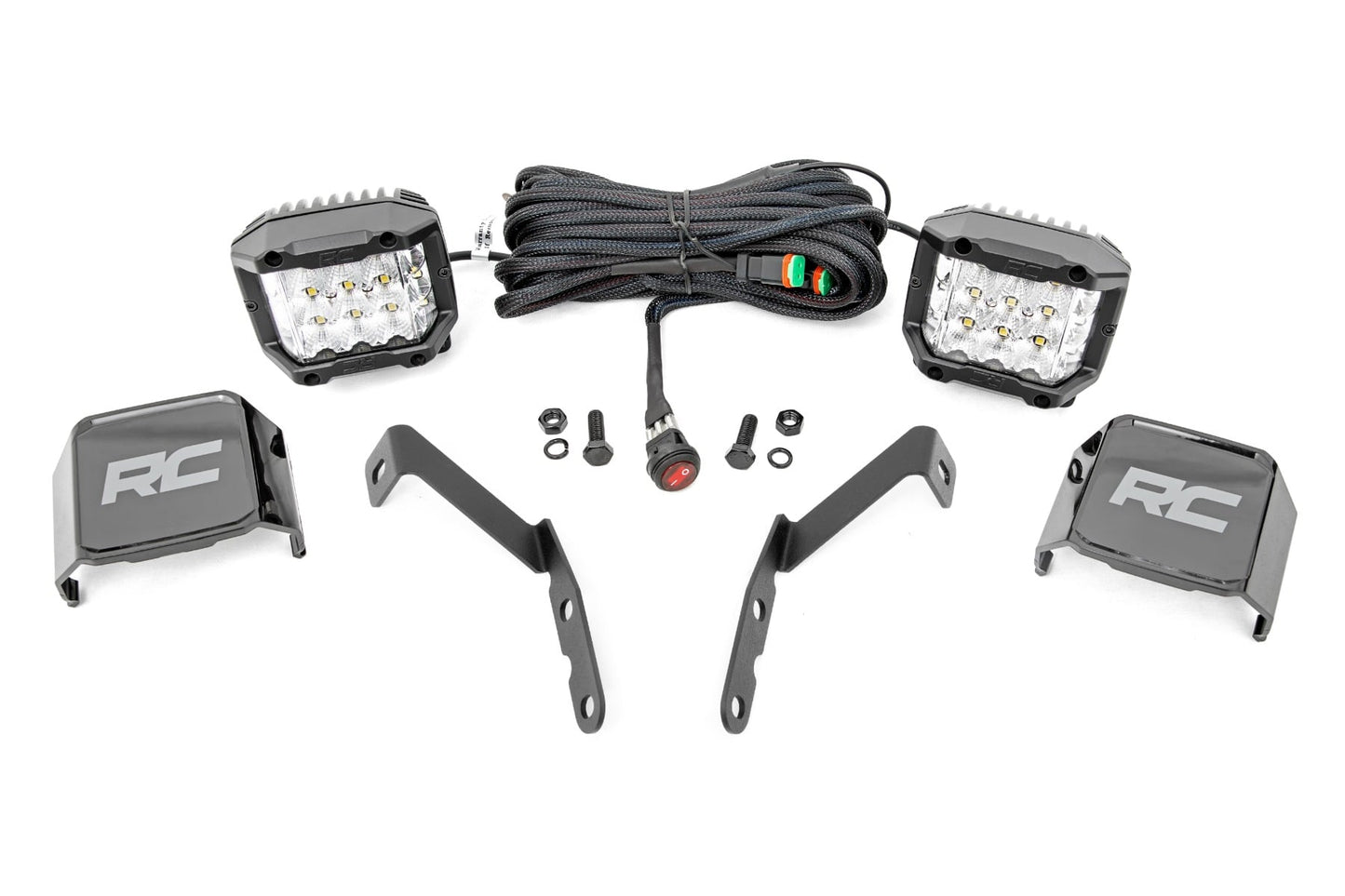 LED Light Kit | Ditch Mount | 3" OSRAM | Wide | Chevy 1500 & Chevy/GMC 2500HD/3500HD (07-14)