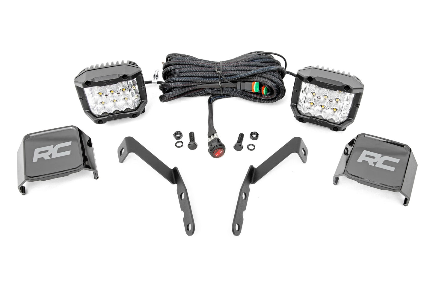LED Light Kit | Ditch Mount | 3" OSRAM | Wide | Chevy 1500 & Chevy/GMC 2500HD/3500HD (07-14)