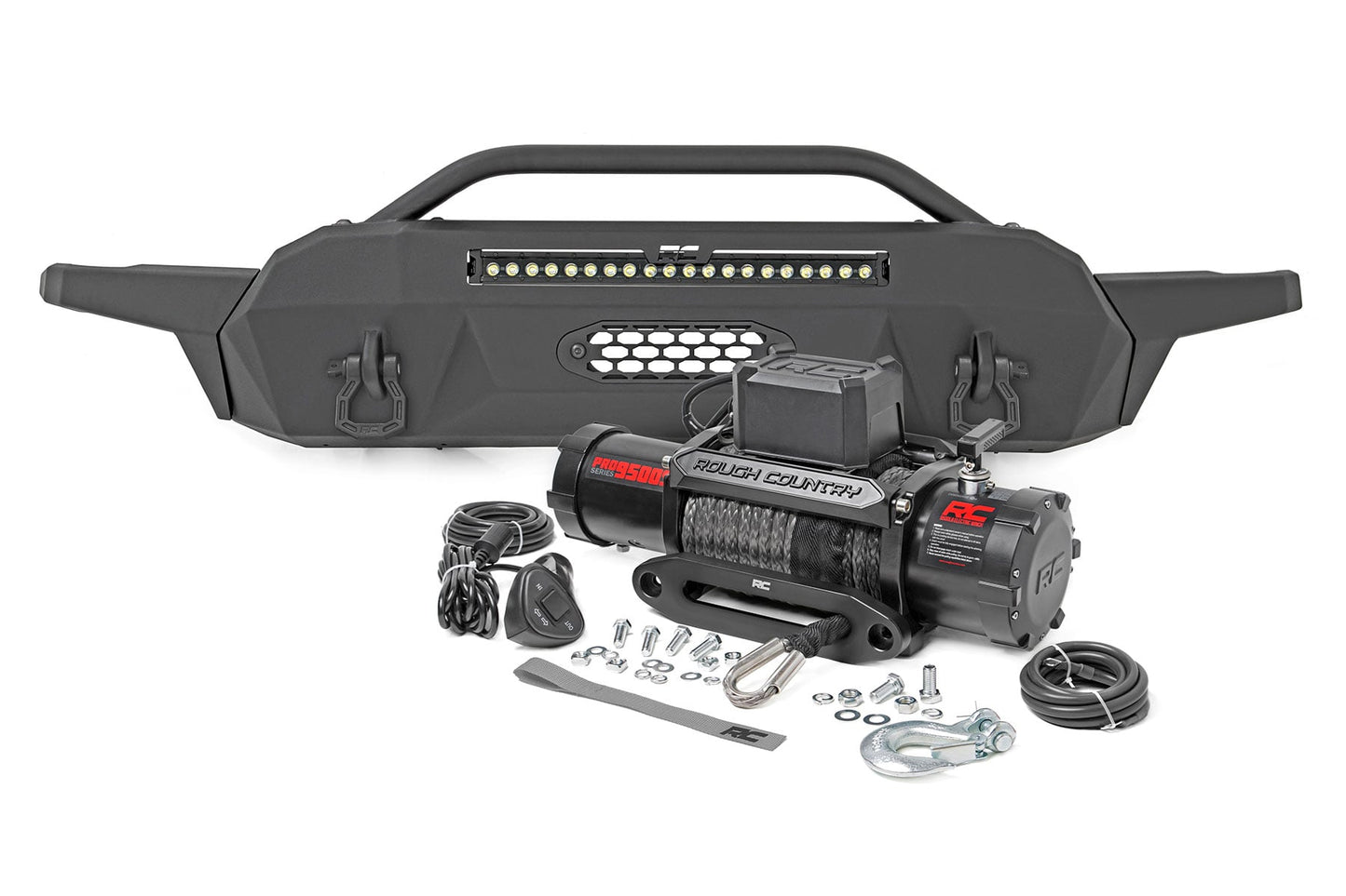 Front Bumper | Hybrid | 20" Blk LED | 95000S | Toyota Tacoma 2WD/4WD (16-23)