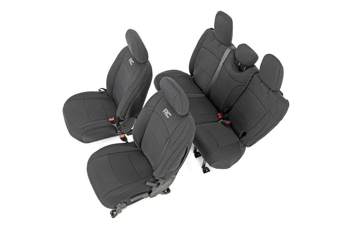 Seat Covers | Front and Rear | Jeep Wrangler Unlimited 4WD (2018-2026)