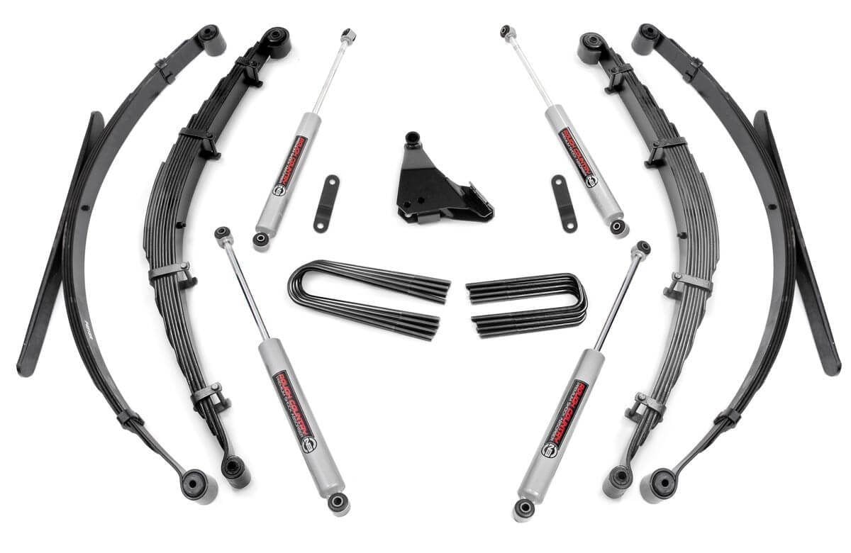 Rough Country for Ford F250 F350 Super Duty 4" Susp Lift Kit w/Leaf Spring 99-04 - 50130