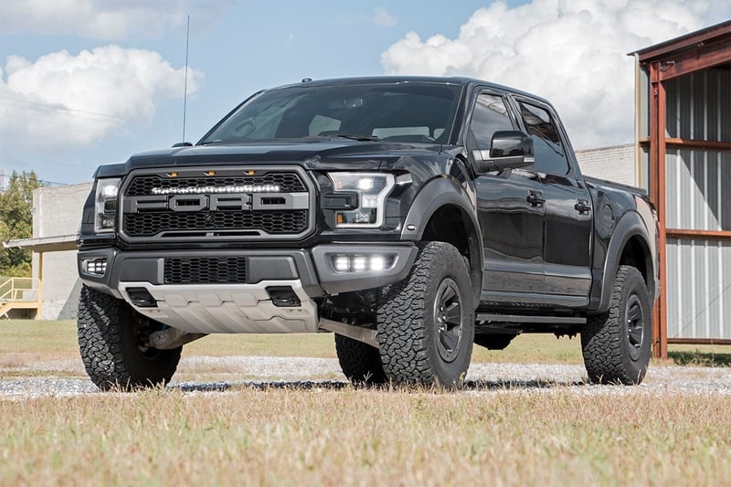 Ford Triple LED Fog Light Kit (17-20 F-150 Raptor)-70700