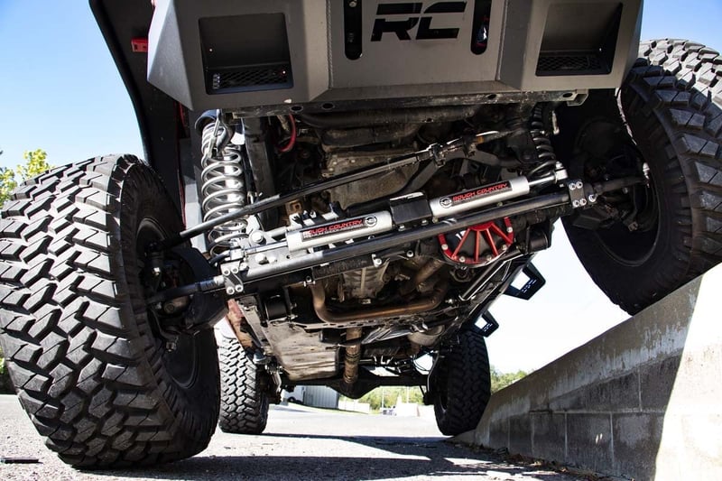 Rough Country N3 Dual Steering Stabilizer for 07-18 Jeep Wrangler JK - 8734930