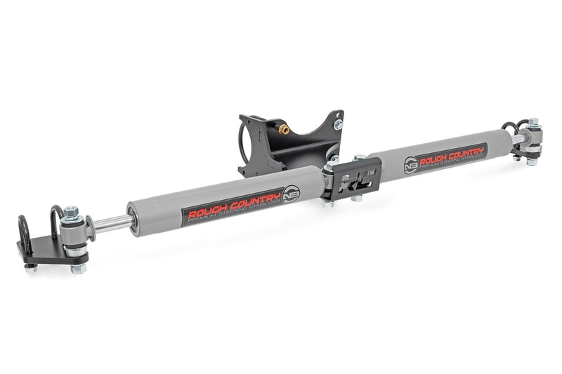 ROUGH COUNTRY N3 Steering Stabilizer Dual | 2-8 Inch Lift | Ford F-250/F-350 Super Duty (05-24) - 8749130