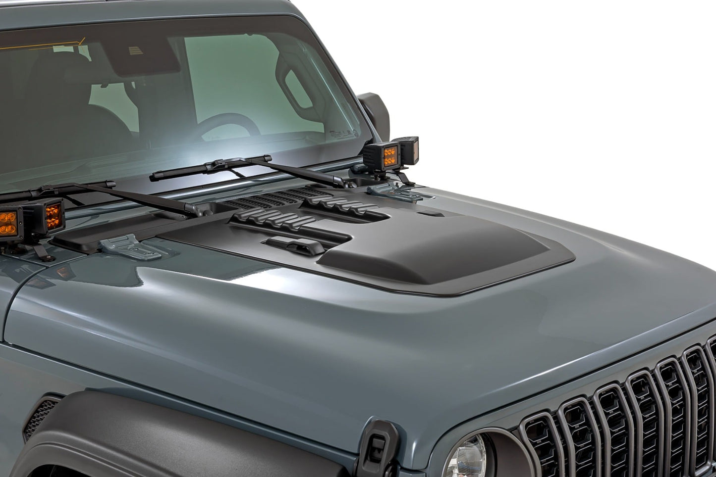 Hood Scoop | PBJ Hydro Blue | Jeep Gladiator JT/Wrangler JL 4WD (2018-2026)