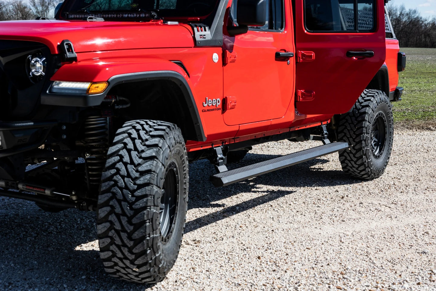 Rough Country Power Running Boards Dual Electric Motor | Jeep Gladiator JT 4WD (20-25) - PSR610530