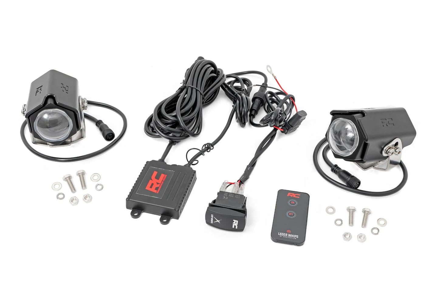 Rough Country Laser Whip Light Kit RGBW Pair UTV/ATV- 78870