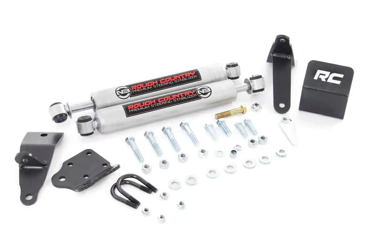 N3 Steering Stabilizer Dual | 2-8 Inch Lift | Ram 2500 4WD (10-13) - 8749530