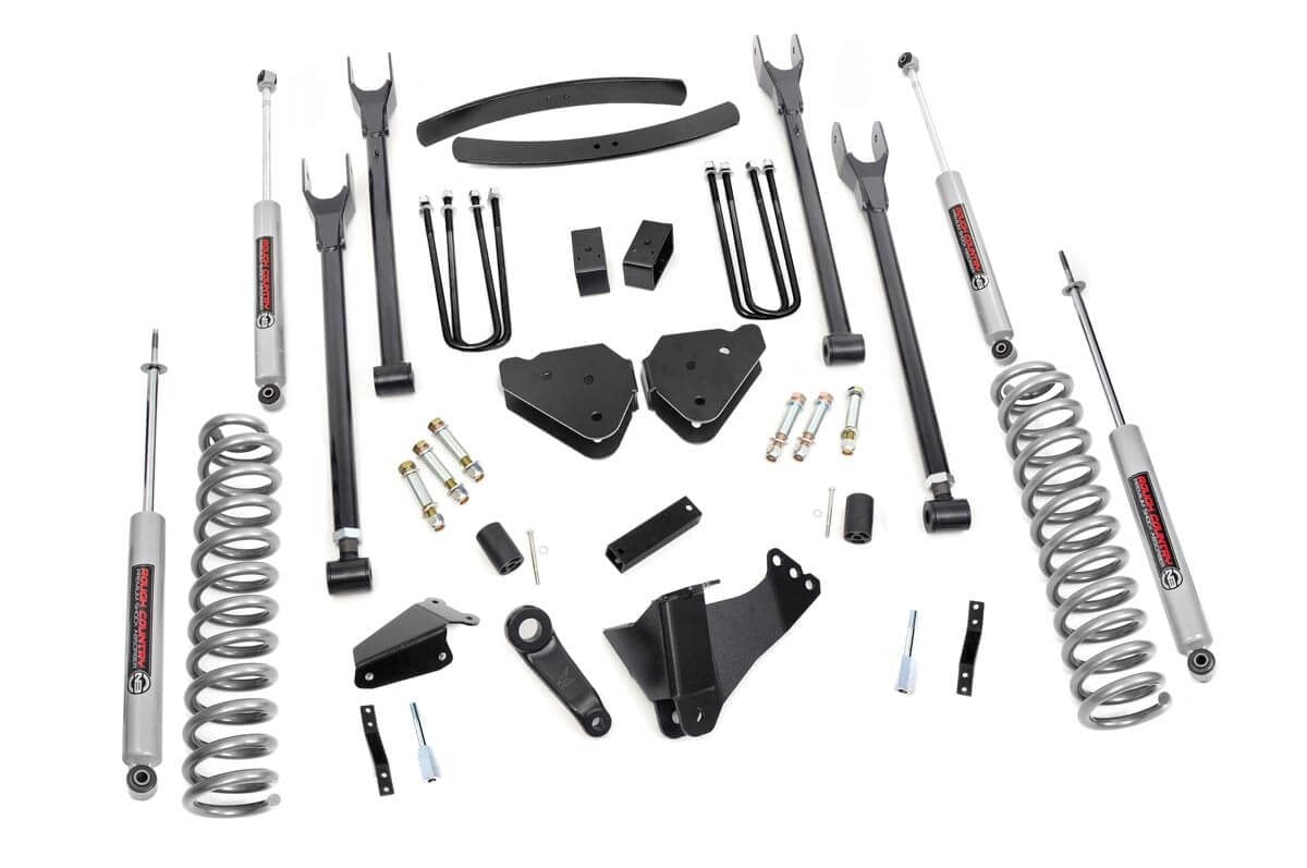 6 Inch Lift Kit | Gas | 4-Link | No OVLDS | Ford F-250/F-350 Super Duty (05-07)