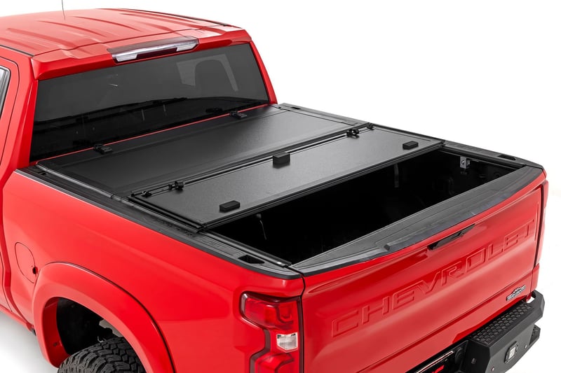 Hard Tri-Fold Flip Up Bed Cover Chevy/GMC Sierra 1500 (19-25)/Silverado 1500 (19-25) 49120580