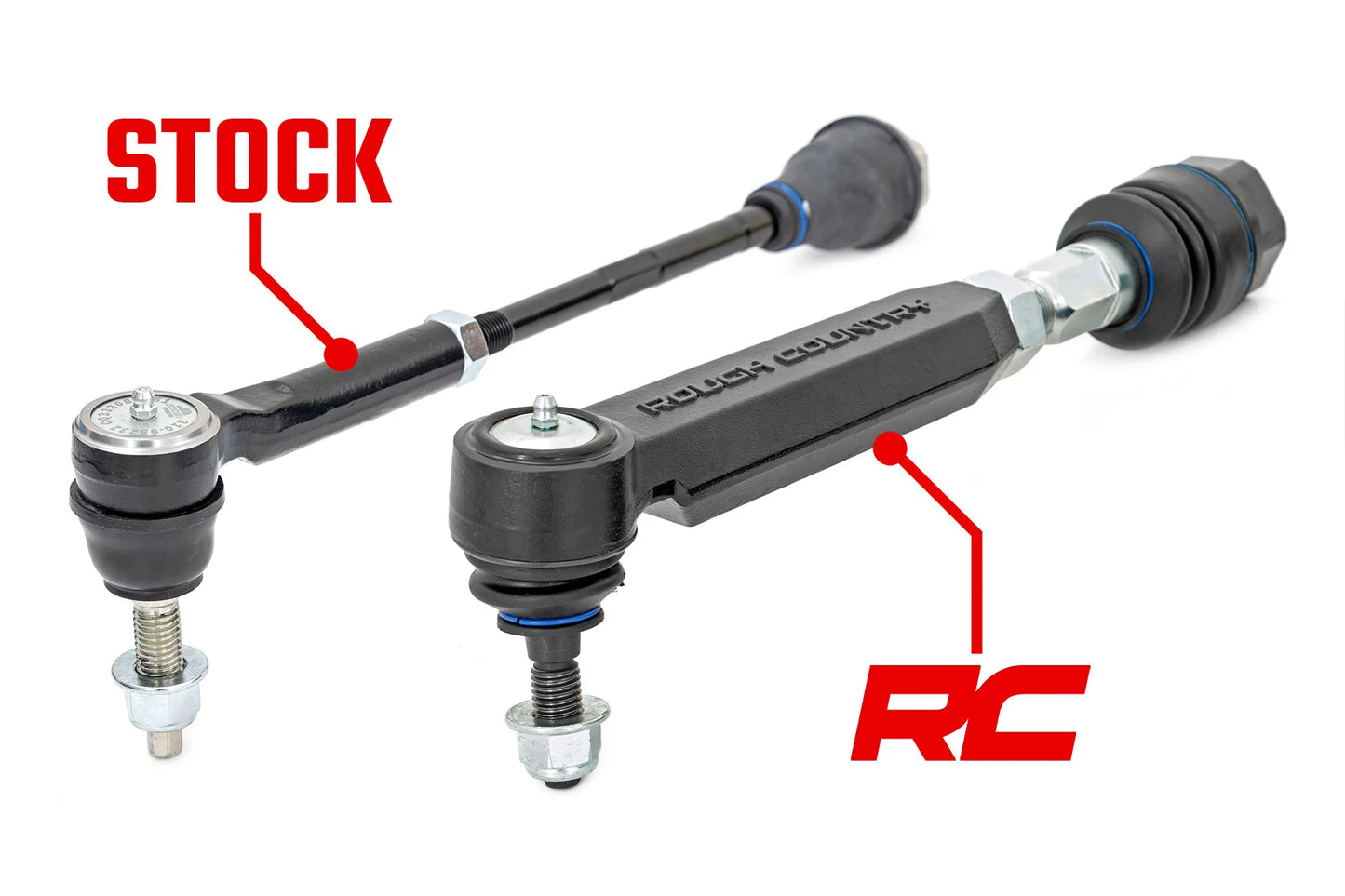 Rough Country HD Forged Tie Rod End Chevy Silverado & GMC Sierra 2500HD 4WD (2001-2010) - 11015