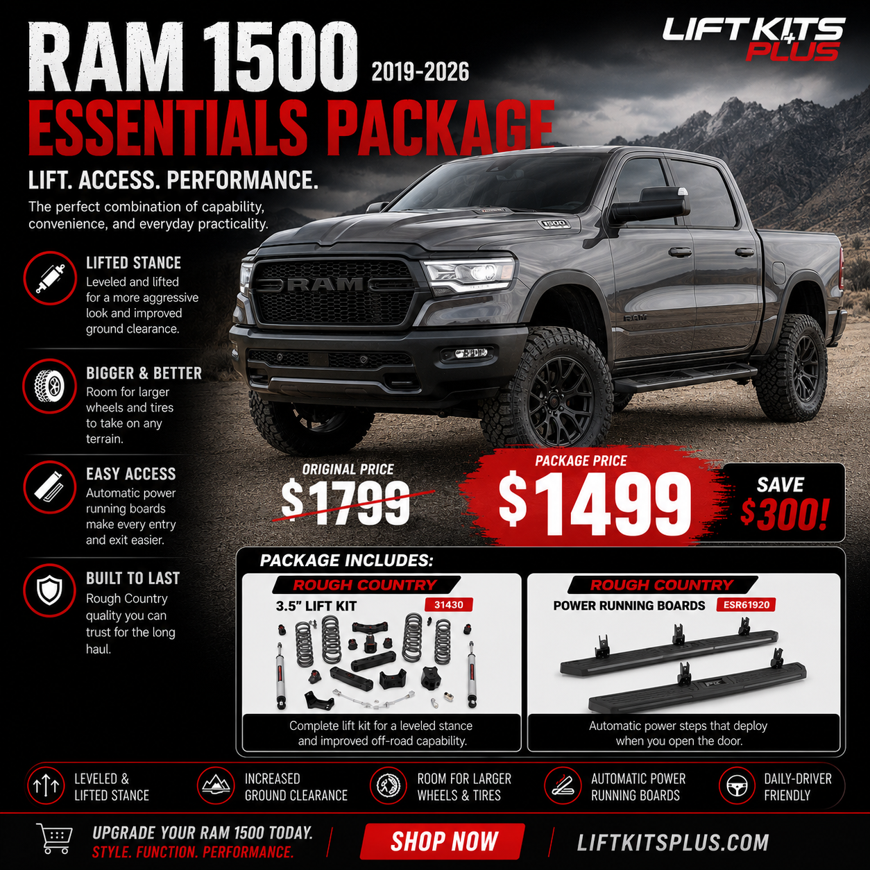 Dodge Ram 1500 2019-2026 4WD Essential