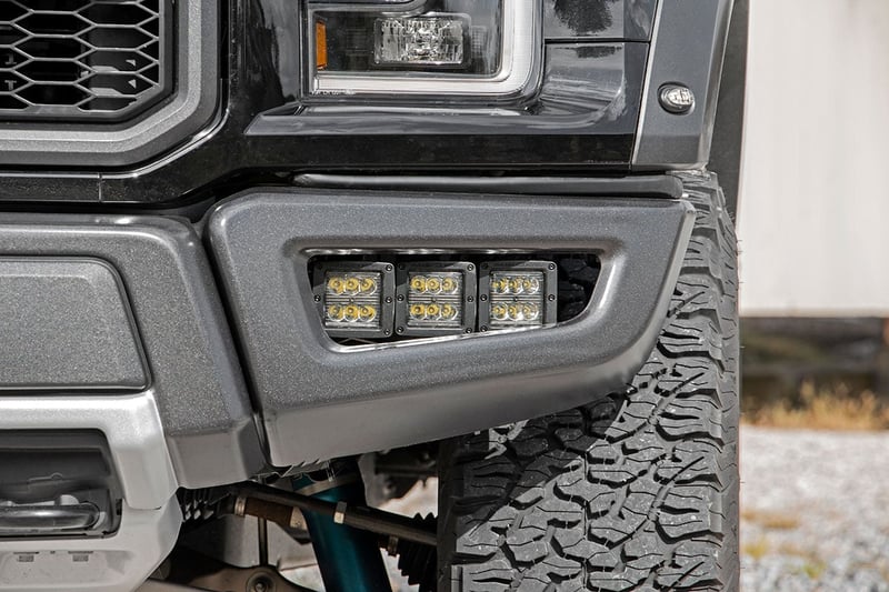 Ford Triple LED Fog Light Kit (17-20 F-150 Raptor)-70700