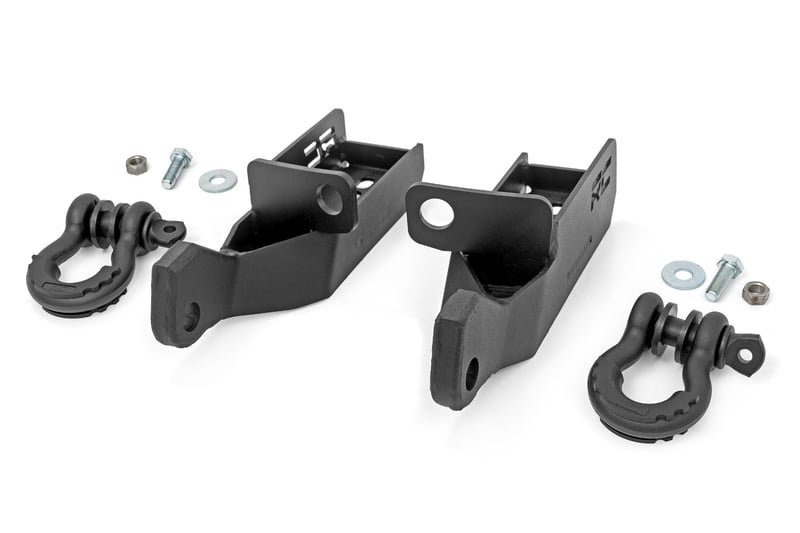 ROUGH COUNTRY Front Shackle Kit D-Ring Combo | Toyota Tacoma 2WD/4WD (2024-2025)-73126