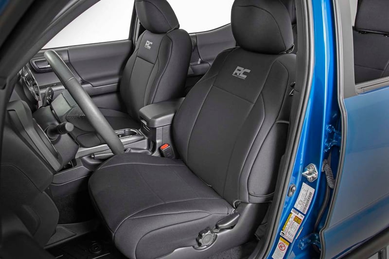 Rough Country Toyota Neoprene Front & Rear Seat Covers (16-20 Tacoma) 91031