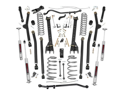 Rough Country 4 Inch Lift Kit Long Arm | Jeep Wrangler TJ 4WD (1997-2006)-66330