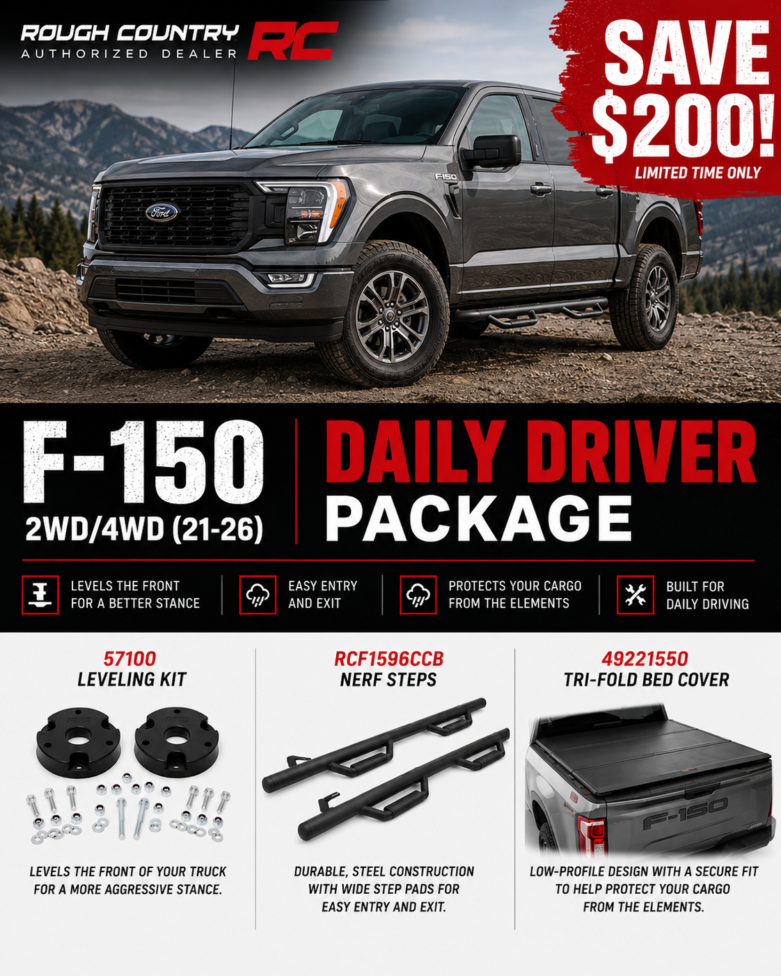 Ford F-150 2wd/4wd (21-26) Daily Driver Package