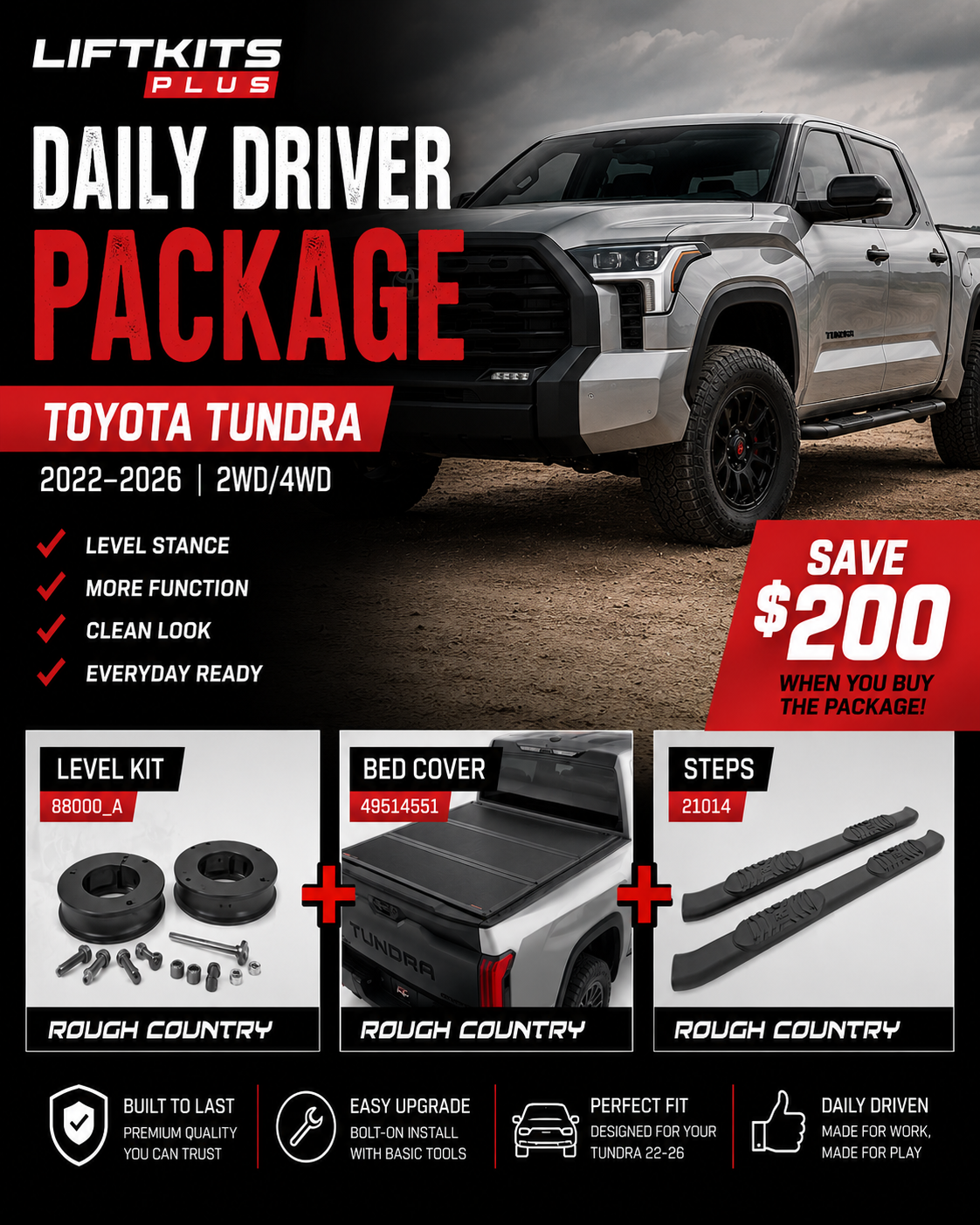 Toyota Tundra 2wd/4wd (22-26) Daily Driver Package