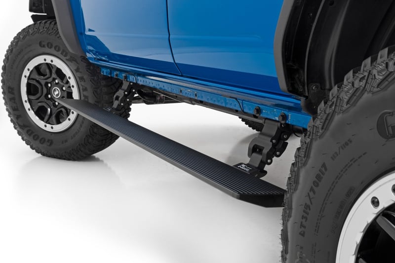 ROUGH COUNTRY Power Running Boards Dual Electric Motor | 4 Door | Ford Bronco 4WD (21-25)-PSR51330