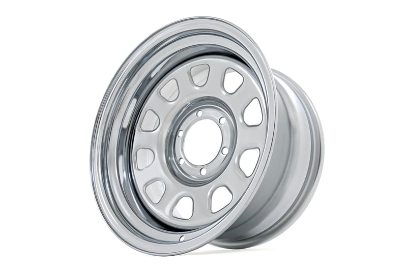 Steel Wheel Chrome | 16x8 | 6x5.5 | 4.25 Bore | -12