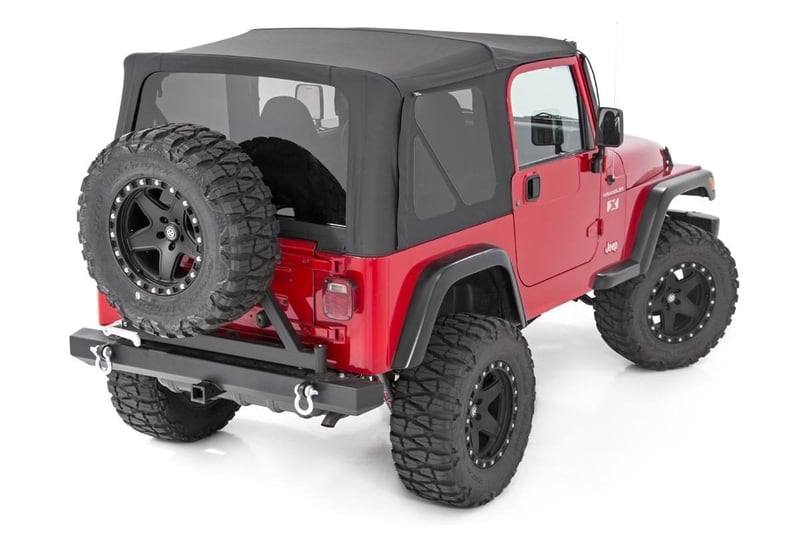 ROUGH COUNTRY Soft Top 2-Door | Full Steel Doors | Jeep Wrangler TJ (97-06)-RC85020.35