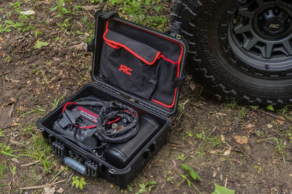 Portable Twin Motor Air Compressor w/Carry Case 12 Volt | 150PSI | 6.16 CFM - RS208A