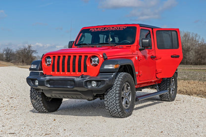 Rough Country Power Running Boards Dual Electric Motor | 4 Door | Jeep Wrangler JL (18-24) - PSR610430