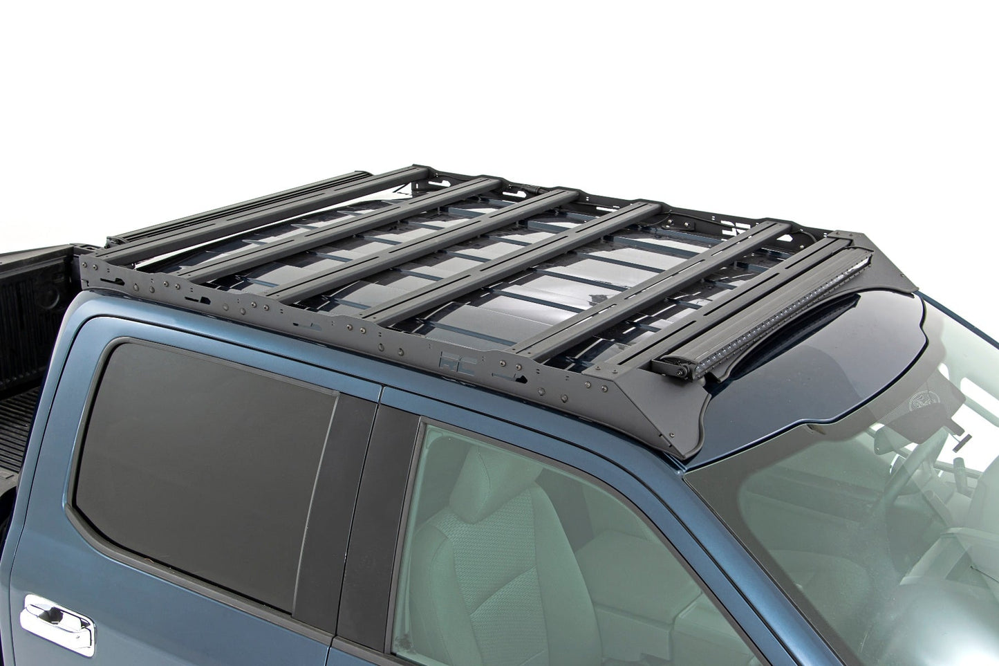 Roof Rack | FR & RR 40 Inch Single Row BLK LEDs | Ford F-150 2WD/4WD (15-18)