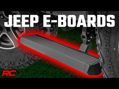 Rough Country Power Running Boards Dual Electric Motor | 4 Door | Jeep Wrangler JL (18-24) - PSR610430