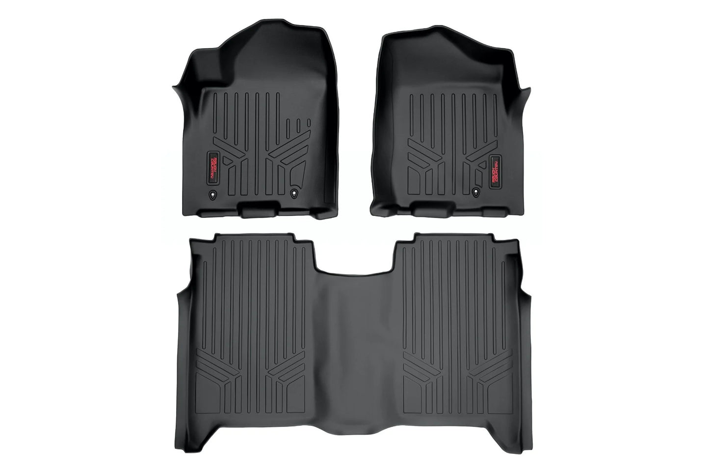Rough Country Floor Mats FR & RR | Crew Cab | Nissan Titan 2WD/4WD (2004-2015) - M-81602