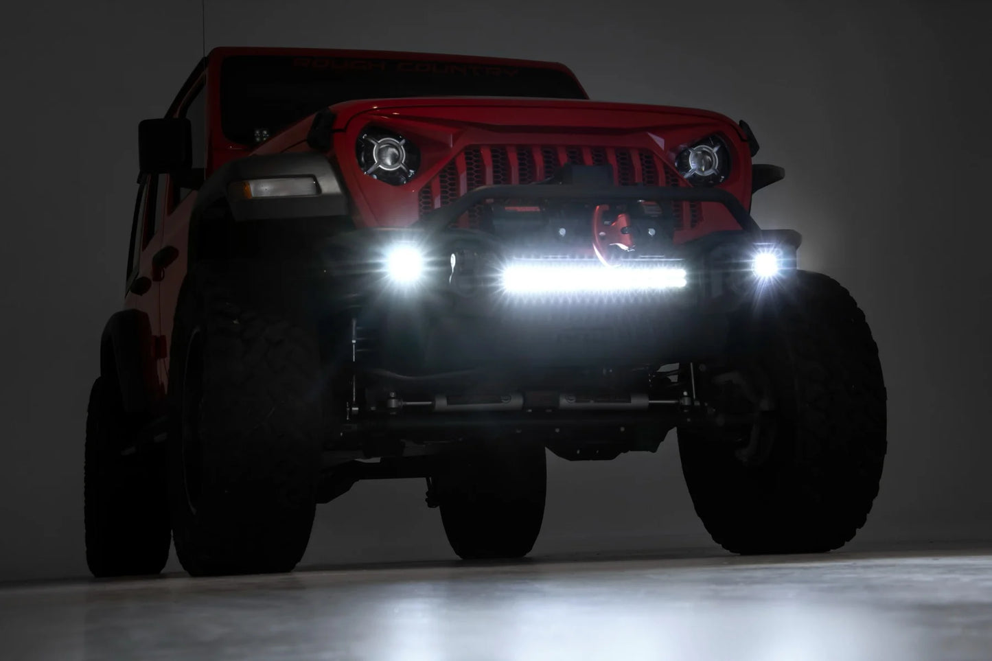 Rough CountryFront Winch Bumper Tubular | Skid Plate | Jeep Gladiator JT/Wrangler JK & JL/Wrangler Unlimited- 10647