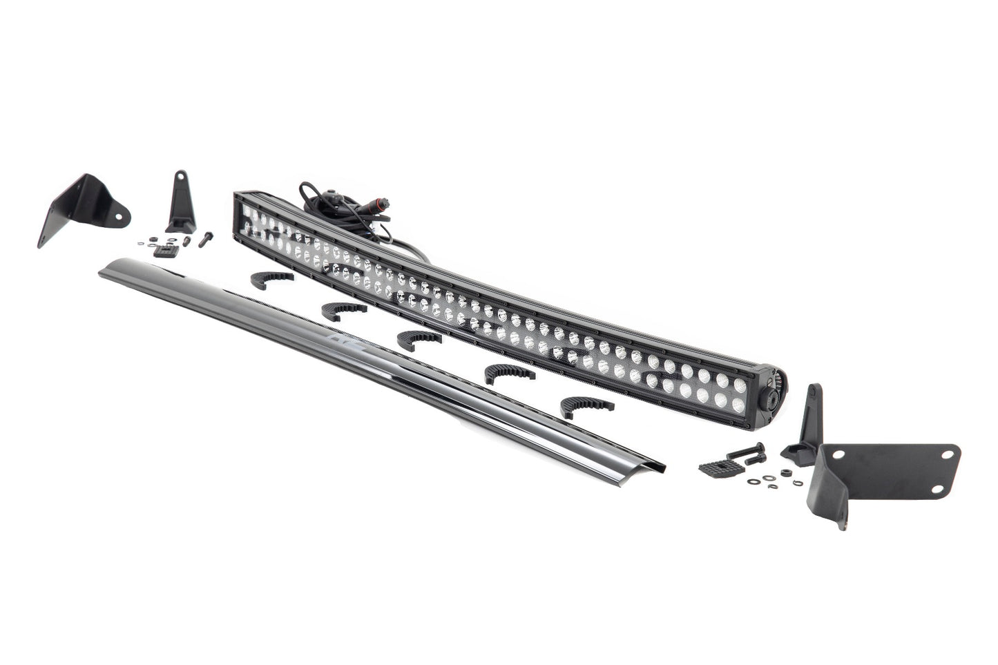 LED Light Kit | Bumper Mount | 40" Black Dual Row | Ram 2500/3500 4WD (11-18)